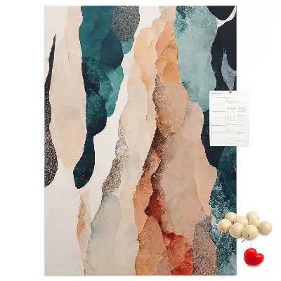 Artistic spots cork pin board