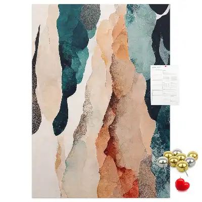 Artistic spots cork pin board