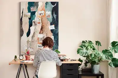 Artistic spots cork pin board