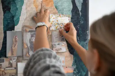Artistic spots cork pin board