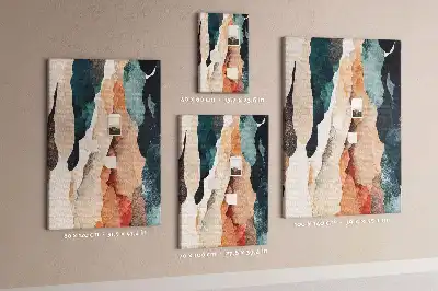 Artistic spots cork pin board