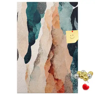Artistic spots cork pin board