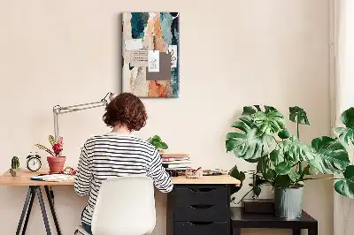 Artistic spots cork pin board