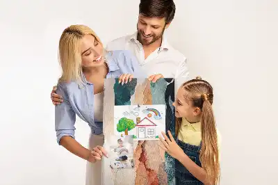 Artistic spots cork pin board