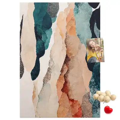 Artistic spots cork pin board