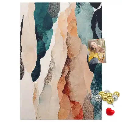 Artistic spots cork pin board