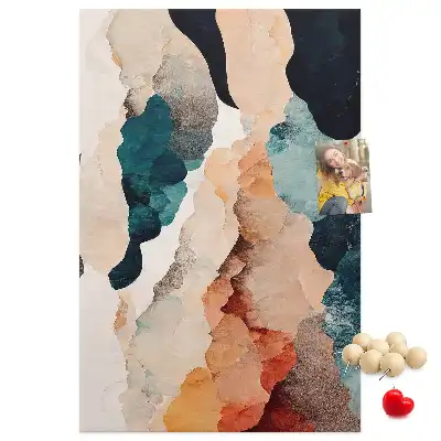Abstract Cork Note Board