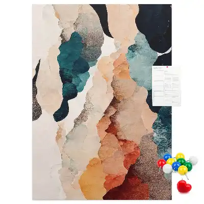 Abstract Cork Note Board