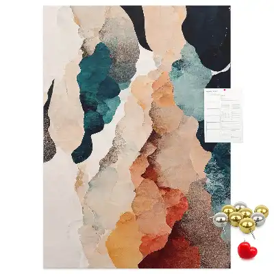 Abstract Cork Note Board