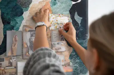 Abstract Cork Note Board