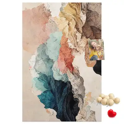Abstract spots wall cork memo board