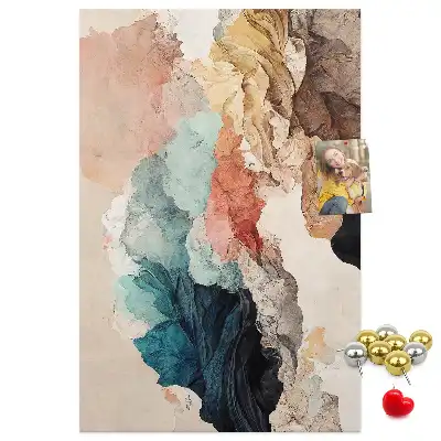 Wall cork memo board Abstract spots