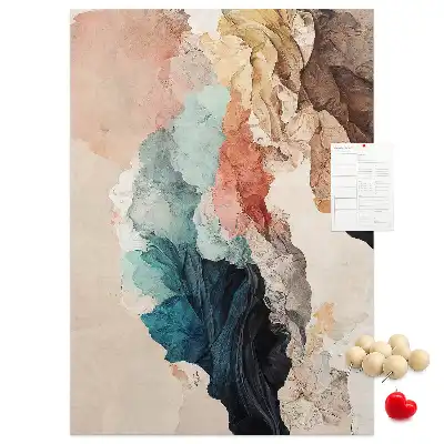Abstract spots wall cork memo board