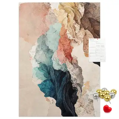 Abstract spots wall cork memo board