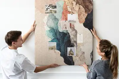 Wall cork memo board Abstract spots