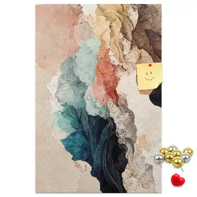 Wall cork memo board Abstract spots
