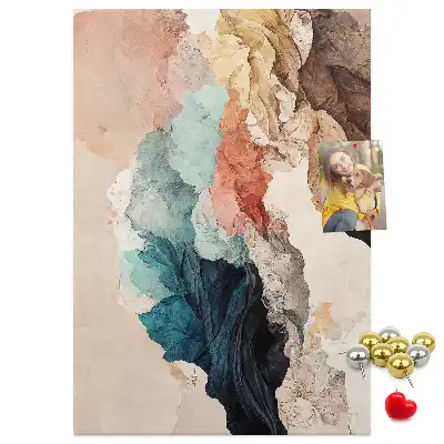 Abstract spots wall cork memo board