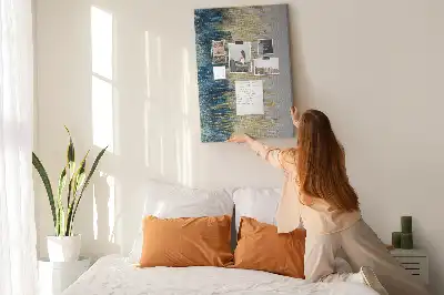 Cork pin board Decorative motif