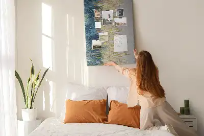 Cork pin board Decorative motif