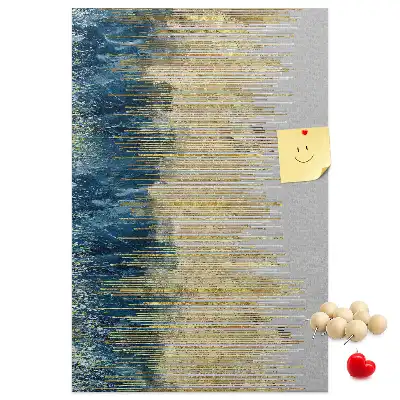 Cork pin board Decorative motif