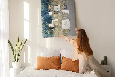 Cork pin board Decorative motif