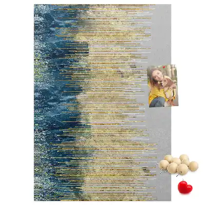 Cork pin board Decorative motif