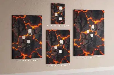 Lava from the Volcano cork pin board