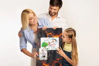 Lava from the Volcano cork pin board