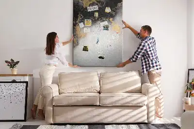 Cork Note Board Marble abstraction