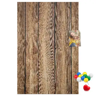 Cork pin board Wood structure
