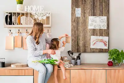 Cork pin board Wood structure