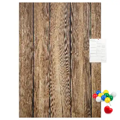 Cork Pin Board with Wood Texture