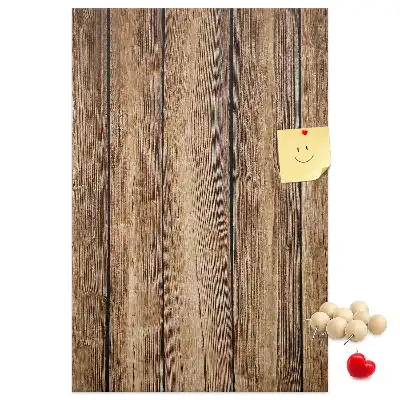 Cork Pin Board with Wood Texture