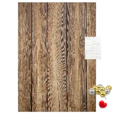 Cork Pin Board with Wood Texture