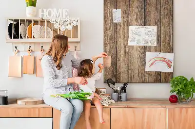 Cork pin board Wood structure