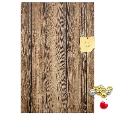 Cork Pin Board with Wood Texture