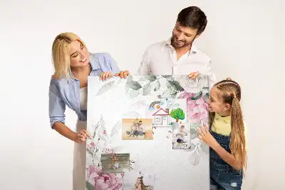 Flowery edge cork note board