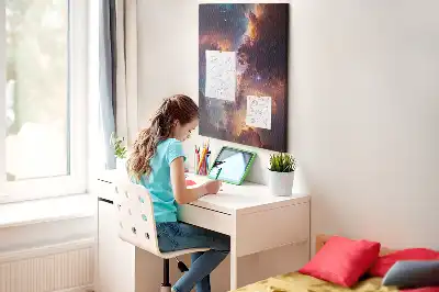 Cork pin board Cosmic galaxy