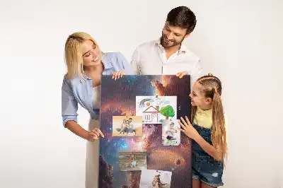 Cosmic galaxy cork pin board