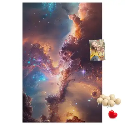 Cosmic galaxy cork pin board