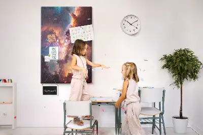 Cosmic galaxy cork pin board