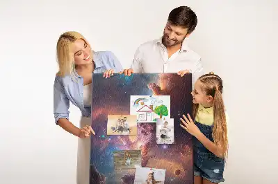 Cork pin board Cosmic galaxy