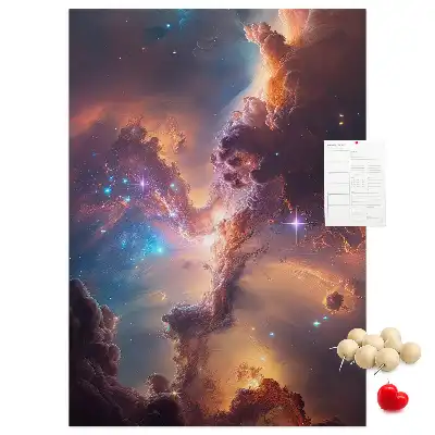 Cosmic galaxy cork pin board