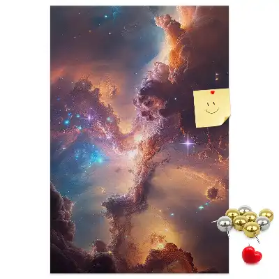 Cosmic galaxy cork pin board