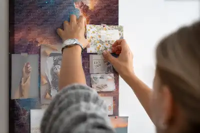 Cork pin board Cosmic galaxy