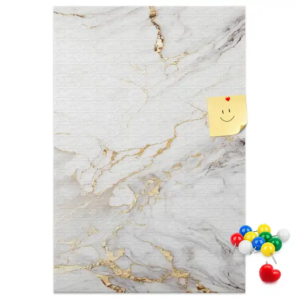 Cork Note Board Decorative marble