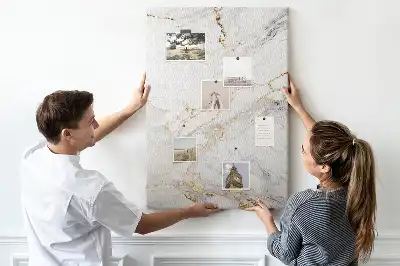 Decorative Marble Pattern Cork Note Board