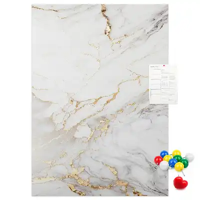 Decorative Marble Pattern Cork Note Board
