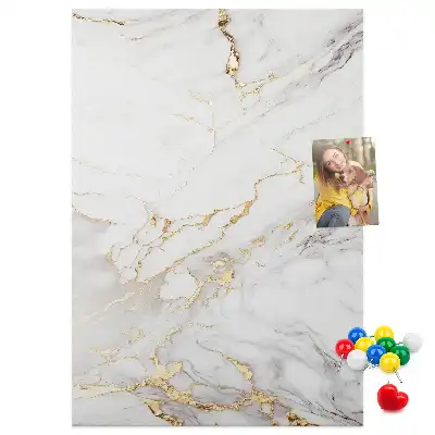 Cork Note Board Decorative marble