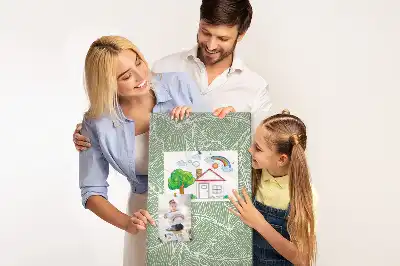 Large leaf motif cork pin board